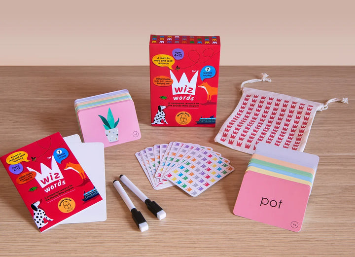 Initial Code Wiz Words Card Game