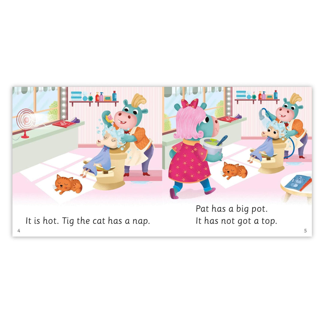 DK Super Phonics My First Decodable Stories Haircut Hippos