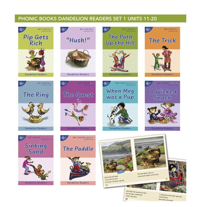 Dandelion Readers Set 1 Units 11-20 Pip Gets Rich