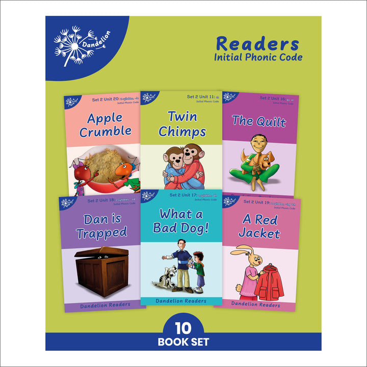 Dandelion Readers Set 2 Units 11-20 Twin Chimps