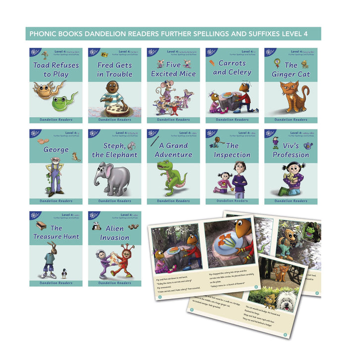 Dandelion Readers Further Spellings and Suffixes Level 4