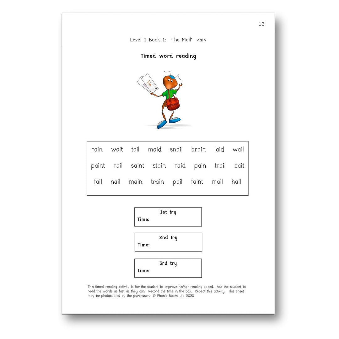 Dandelion Readers Vowel Spellings Level 1 The Mail Activities