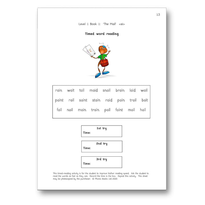Dandelion Readers Vowel Spellings Level 1 The Mail Activities