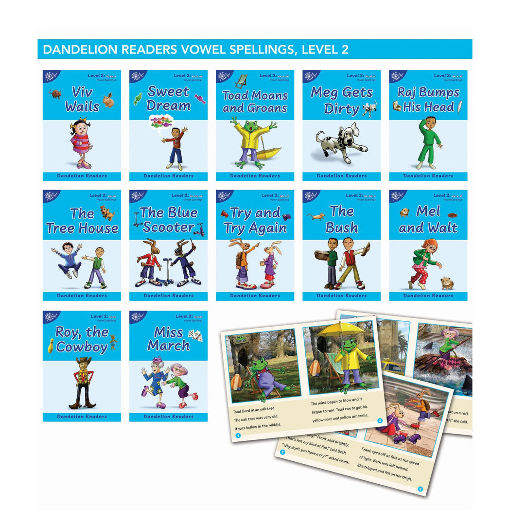 Dandelion Readers Vowel Spellings Level 2