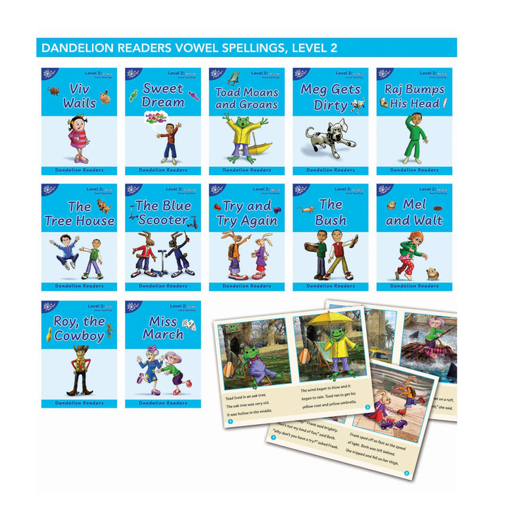 Dandelion Readers Vowel Spellings Level 2