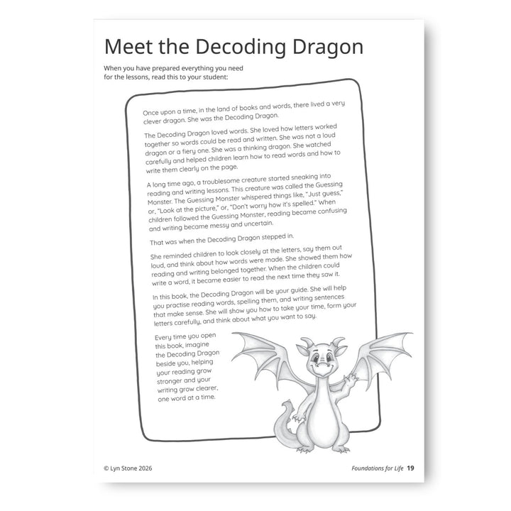 Foundations For Life: Structured Literacy for Reading and Writing
