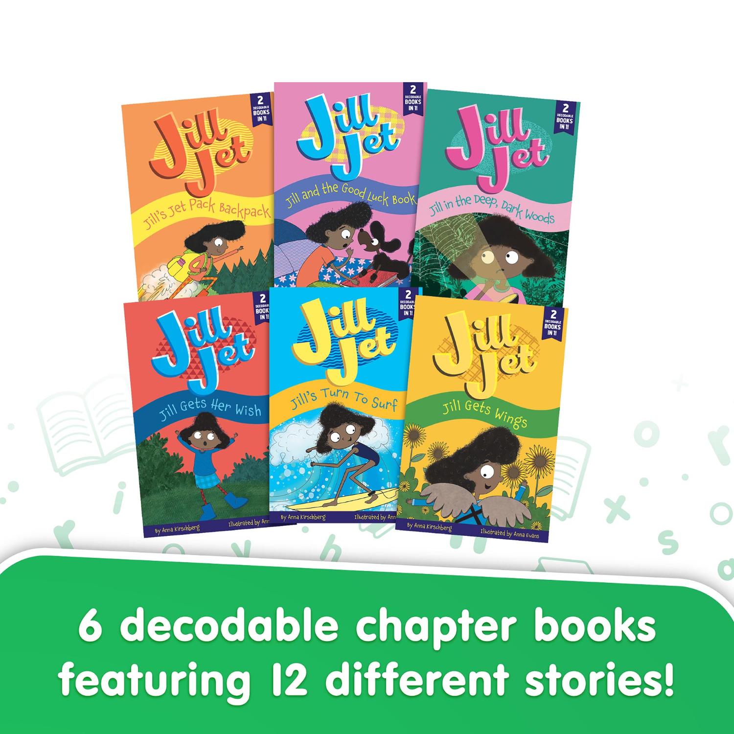 Jill Jet Decodable Chapter Books Box Set Phonics (Phase 3) – West