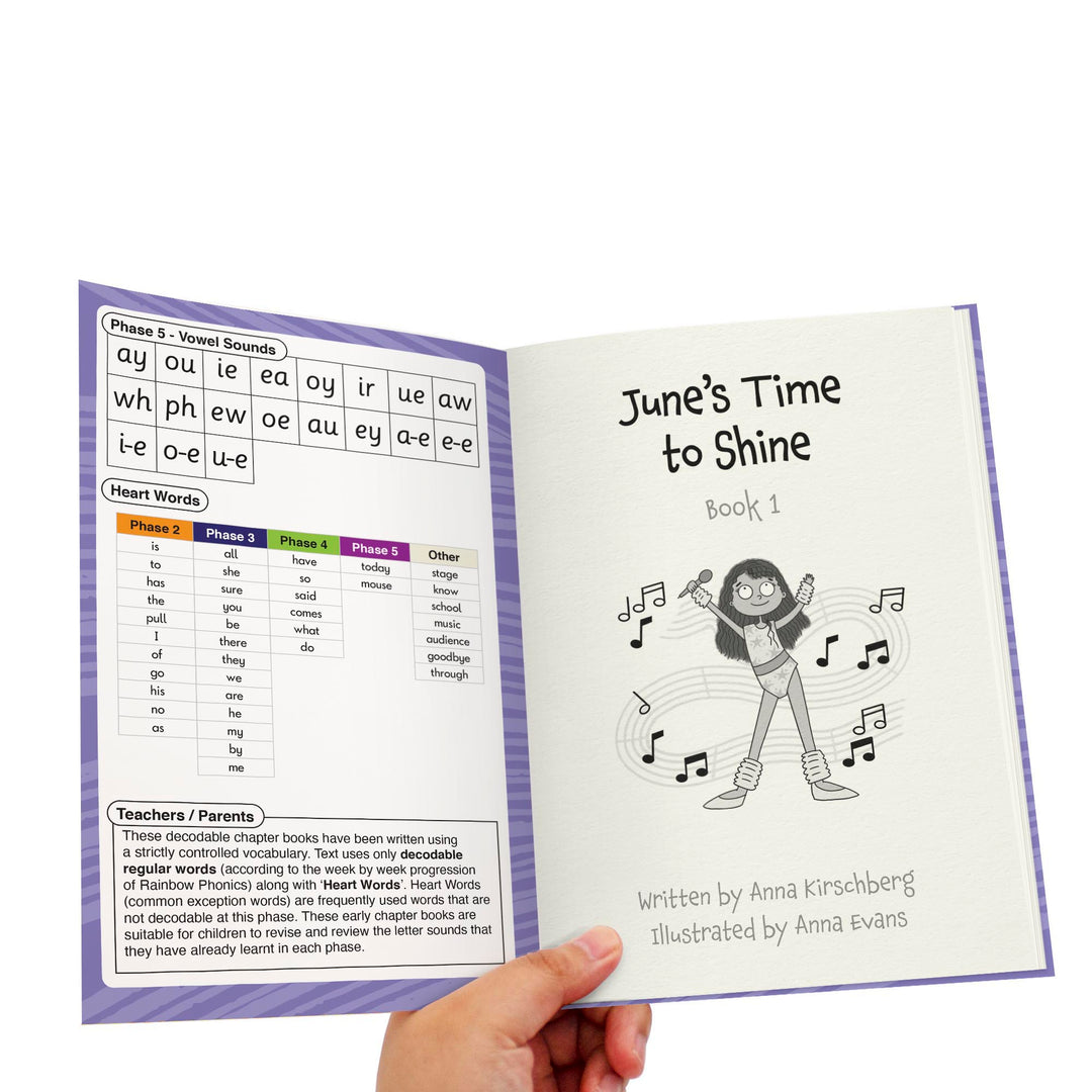 June Bloom Decodable Chapter Books Box Set Vowel Sounds (Phase 5)