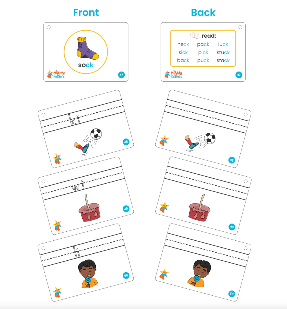 Super Spelling Cards: Digraphs and Word Endings