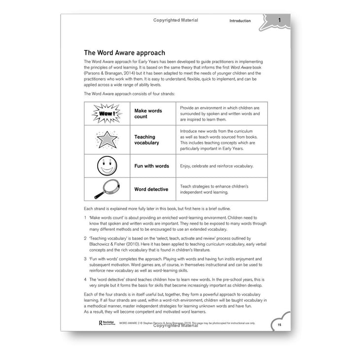 Word Aware 2 Teaching Vocabulary in the Early Years