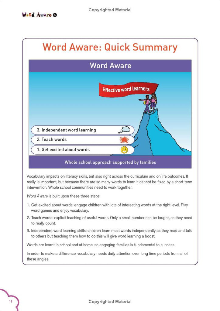Word Aware 1 Teaching Vocabulary Across the Day, Across the Curriculum ...