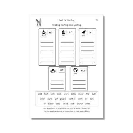 Dandelion Readers, Vowel Spellings, Level 3 Workbook (US Edition)