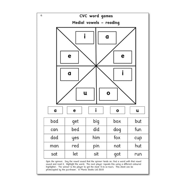 Spin, Read and Spell, Book 1