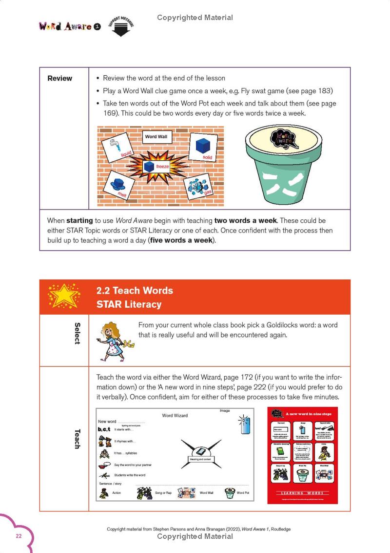 Word Aware 1 Teaching Vocabulary Across the Day, Across the Curriculum ...